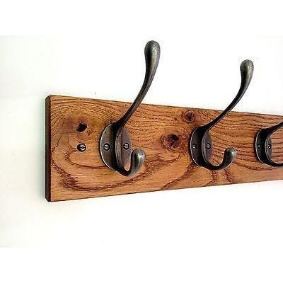 Made In Oxford Copper Effect Cast Iron Hook Coat Rack